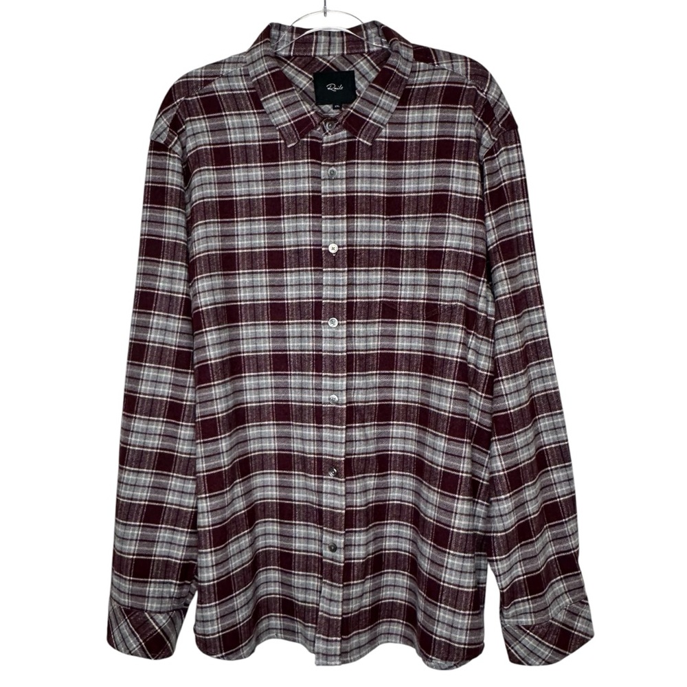 Rails Button Down Flannel Plaid Men’s Shirt Red/G… - image 1